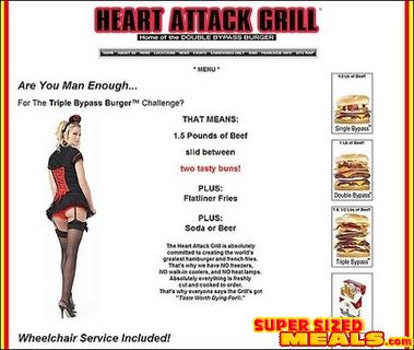 Heart Attack Grill website heart attack. Heart Attack Grill website